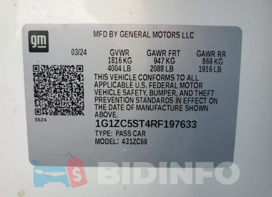 1G1ZC5ST4RF197633 Photo# 12