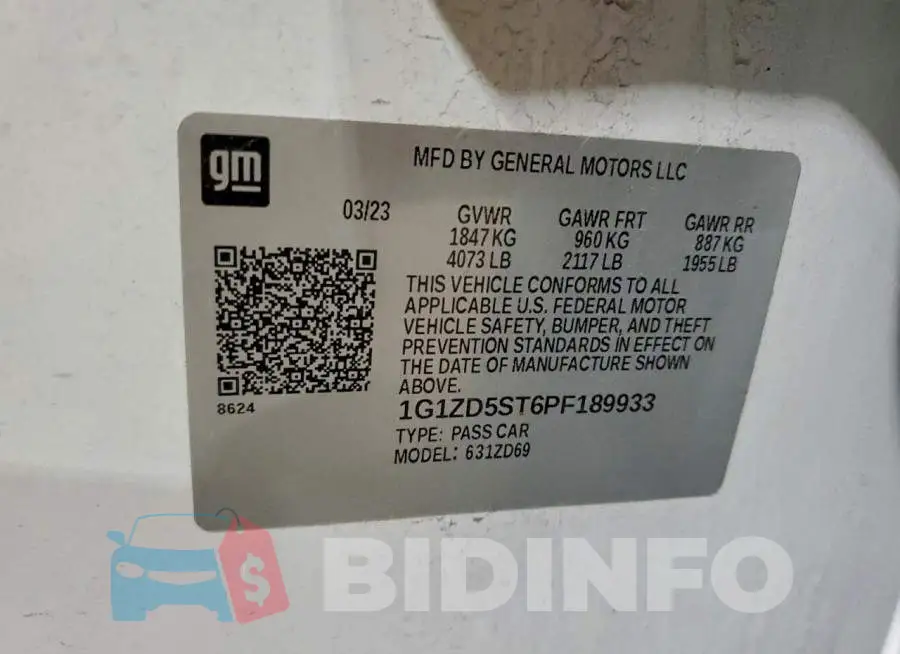 1G1ZD5ST6PF189933 Photo# 13