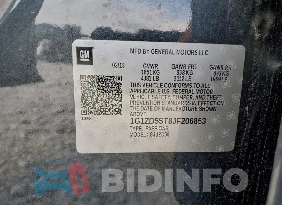1G1ZD5ST8JF206853 Photo# 12