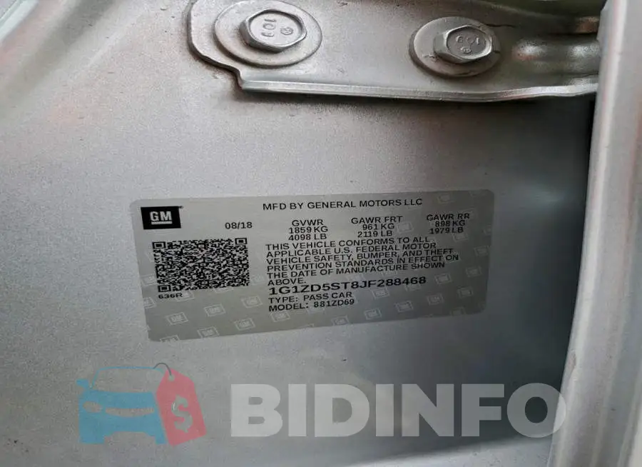 1G1ZD5ST8JF288468 Photo# 12