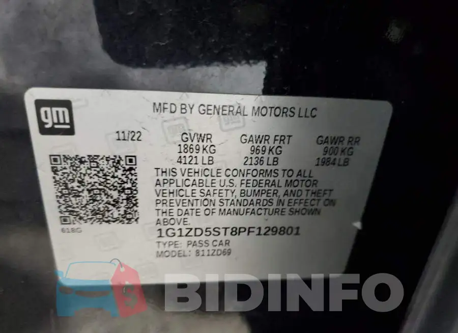 1G1ZD5ST8PF129801 Photo# 12