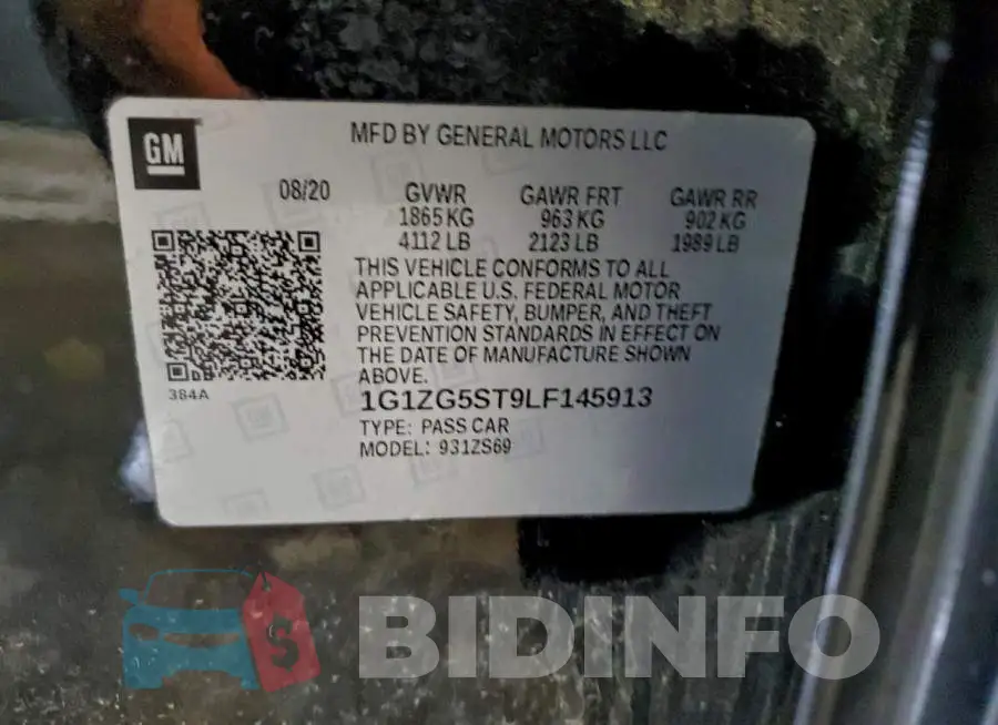 1G1ZG5ST9LF145913 Photo# 12