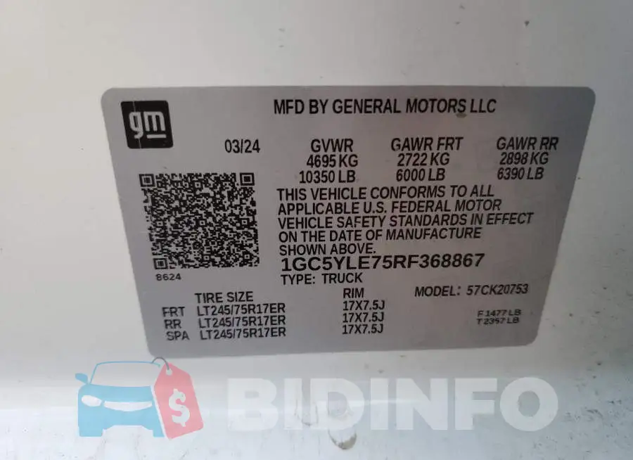 1GC5YLE75RF368867 Photo# 12