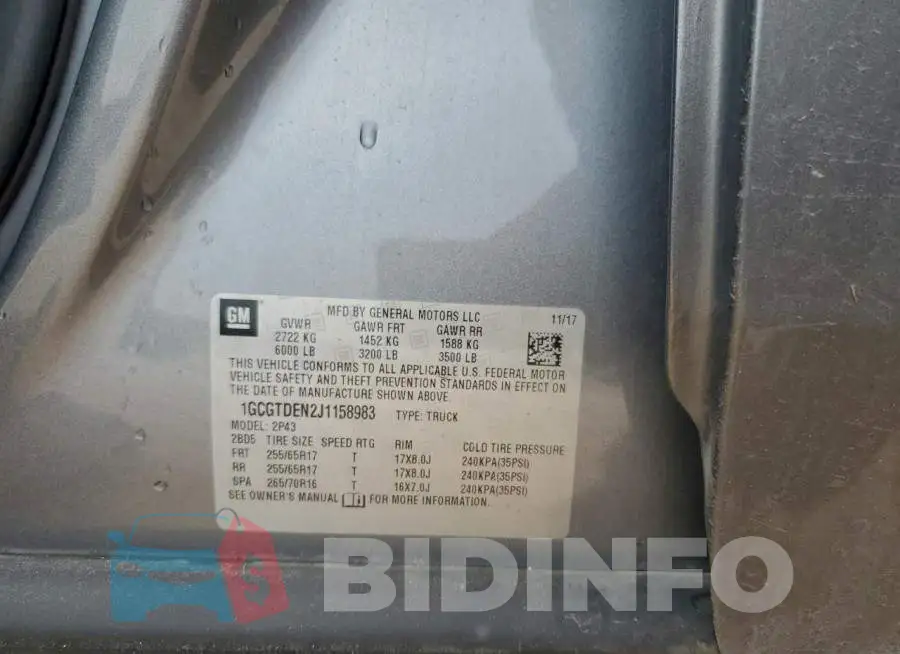 1GCGTDEN2J1158983 Photo# 13