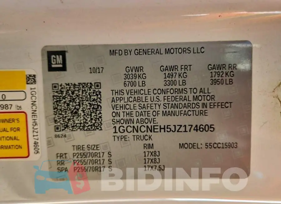 1GCNCNEH5JZ174605 Photo# 12