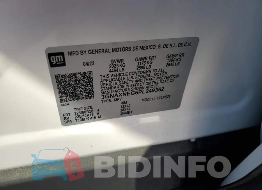 3GNAXNEG6PL249362 Photo# 12