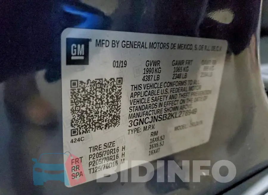 3GNCJNSB2KL278949 Photo# 13