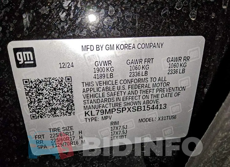 KL79MPSPXSB154413 Photo# 14
