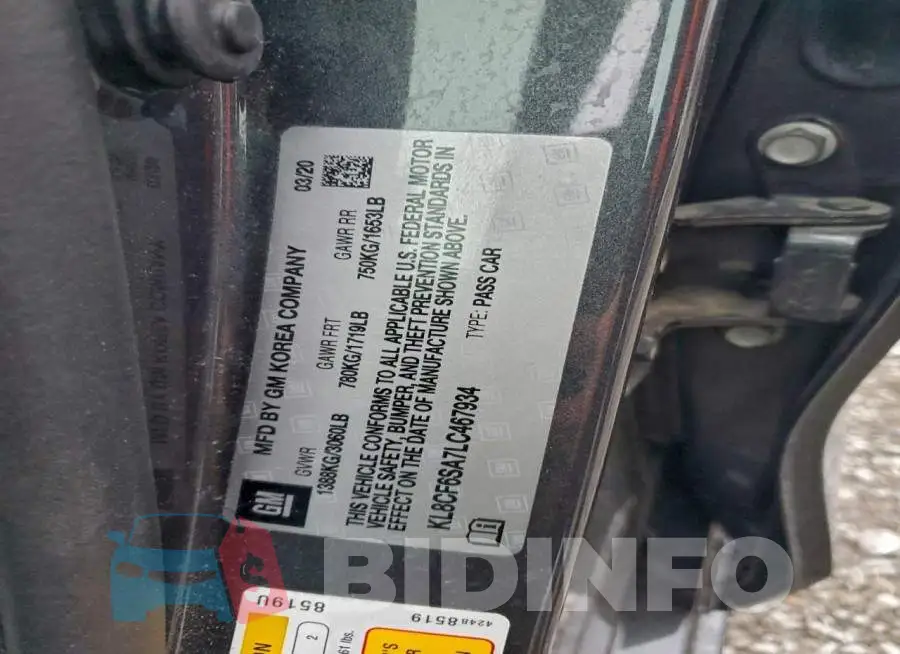 KL8CF6SA7LC467934 Photo# 13