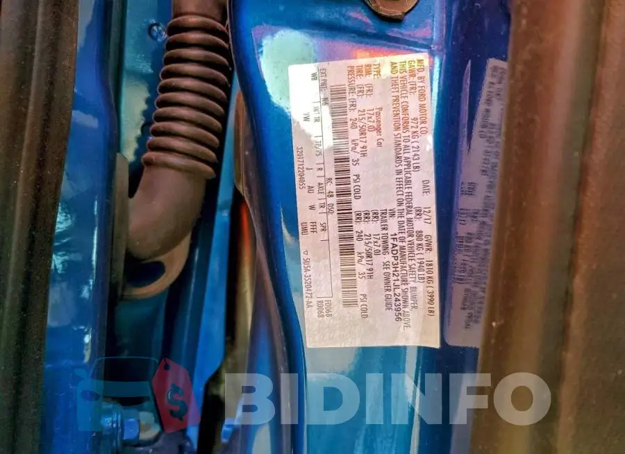 1FADP3H21JL243956 Photo# 12