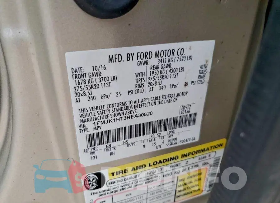 1FMJK1HT3HEA30820 Photo# 13