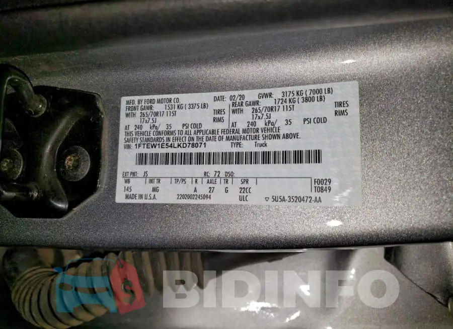 1FTEW1E54LKD78071 Photo# 12