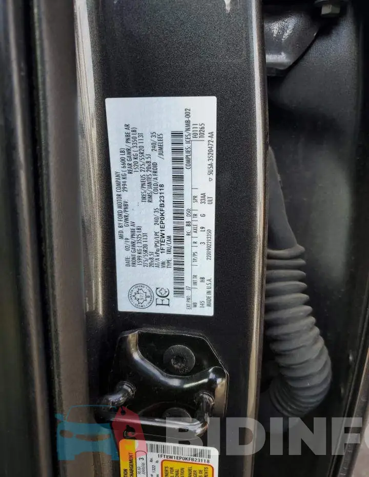 1FTEW1EP0KFB23118 Photo# 12
