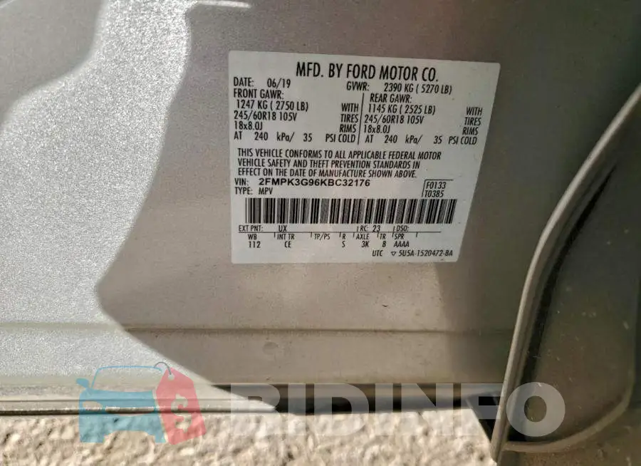 2FMPK3G96KBC32176 Photo# 13