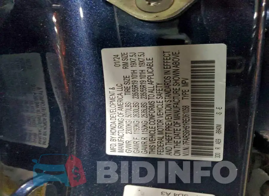 7FARS6H91RE061058 Photo# 13