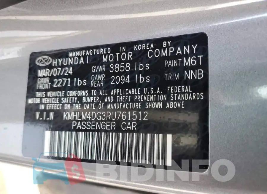 KMHLM4DG3RU761512 Photo# 12