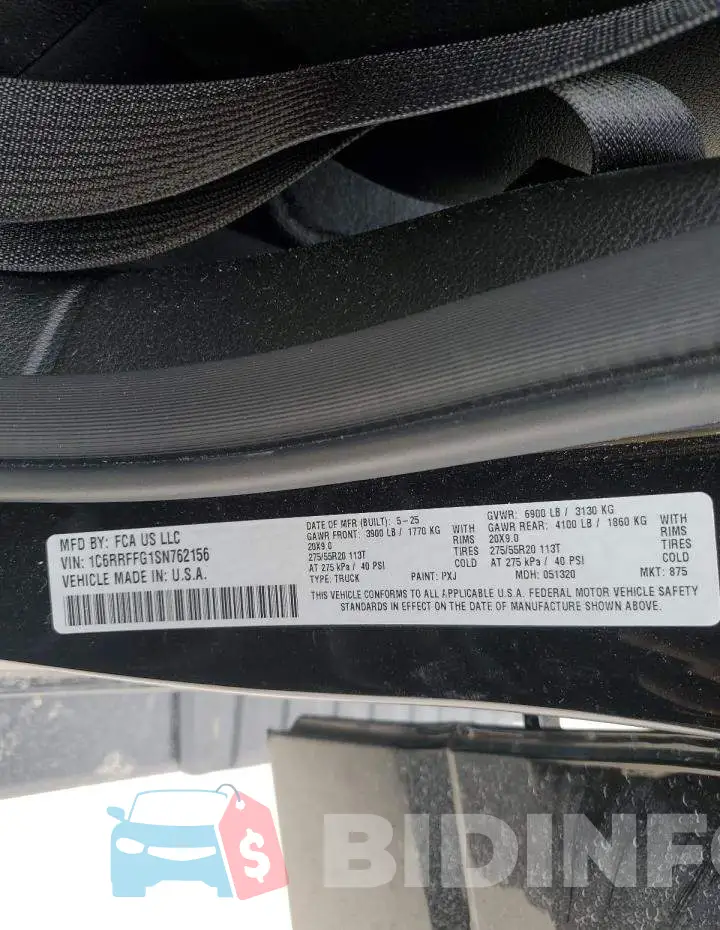 1C6RRFFG1SN762156 Photo# 12