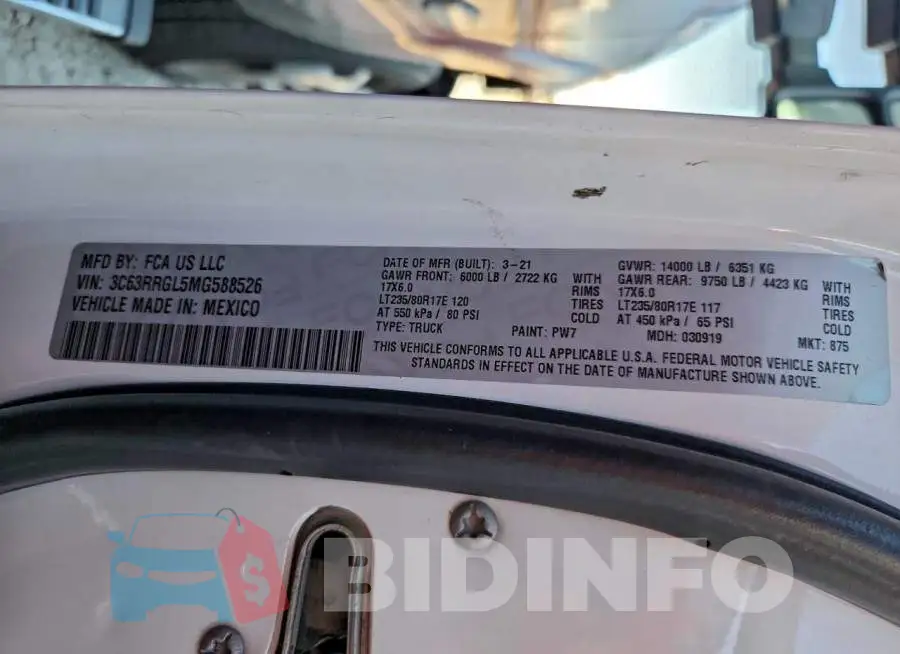 3C63RRGL5MG588526 Photo# 13