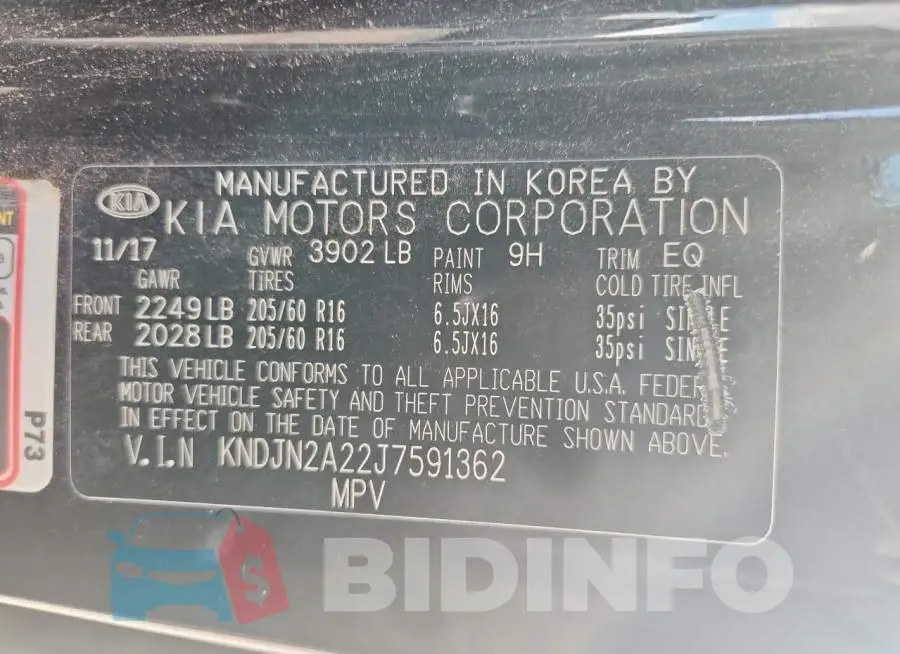 KNDJN2A22J7591362 Photo# 12
