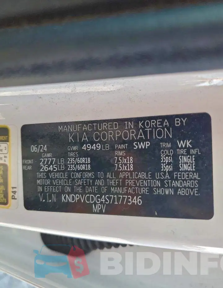 KNDPVCDG4S7177346 Photo# 13