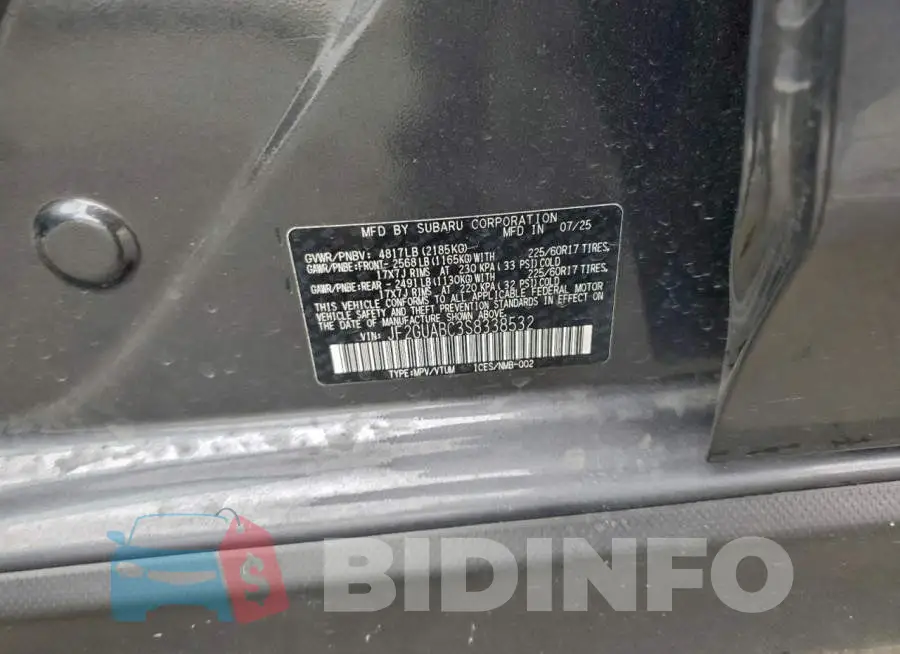 JF2GUABC3S8338532 Photo# 12