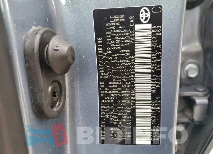 5YFB4MDE0RP128946 Photo# 12