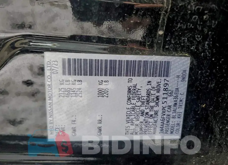 1N4AA6FVXPC511897 Photo# 12