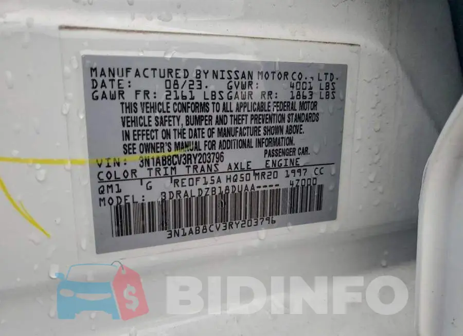 3N1AB8CV3RY203796 Photo# 12