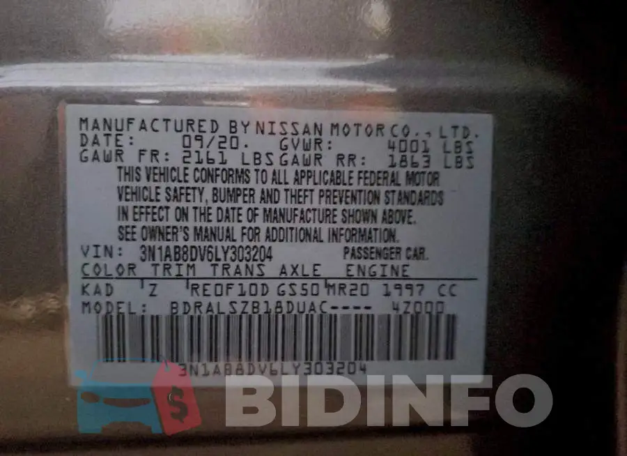 3N1AB8DV6LY303204 Photo# 12