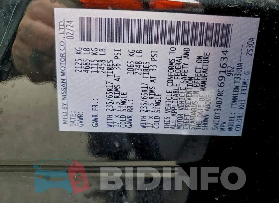 5N1BT3AB7RC691634 Photo# 14