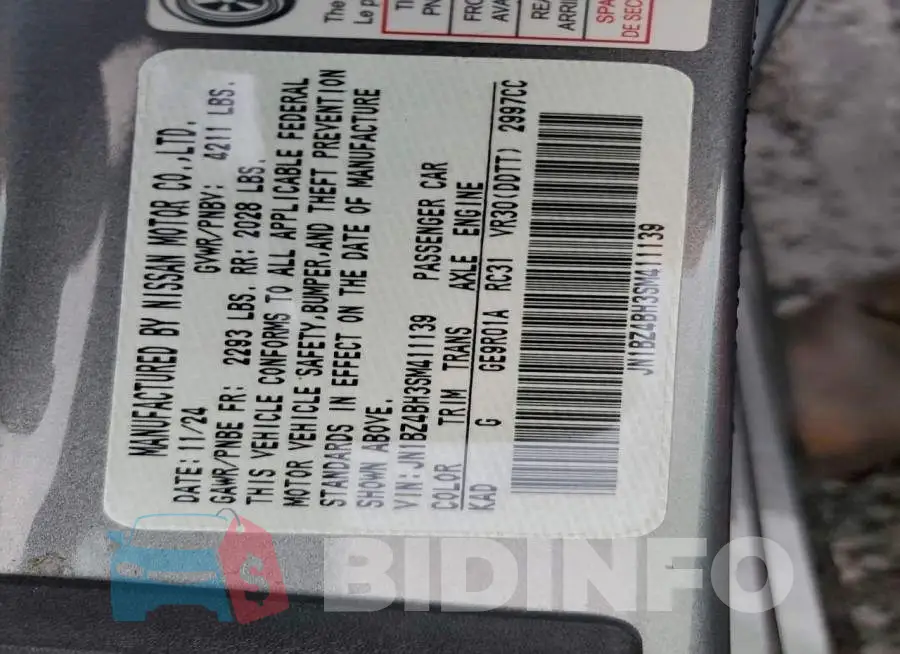 JN1BZ4BH3SM411139 Photo# 12