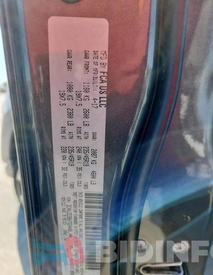 3C4NJDCB8HT624408 Photo# 12