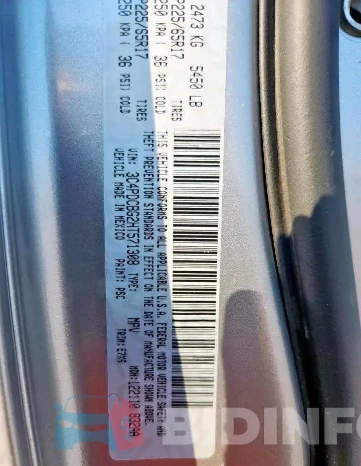3C4PDCBG2HT571308 Photo# 13