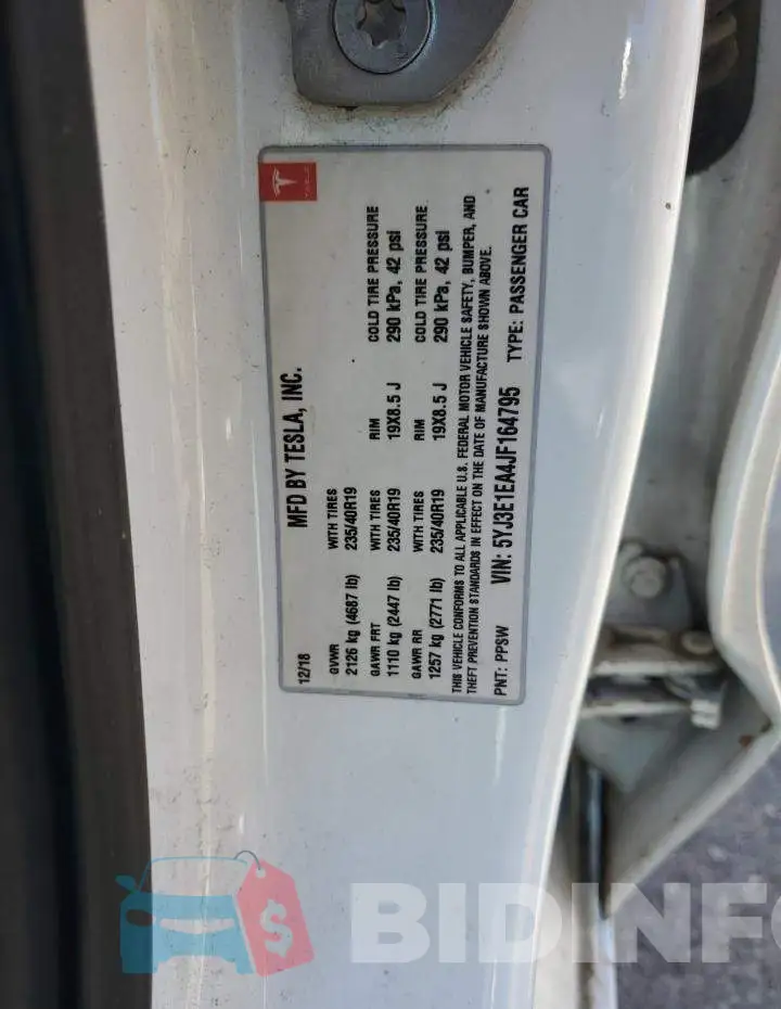 5YJ3E1EA4JF164795 Photo# 12