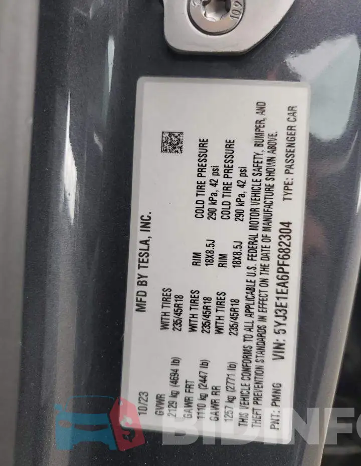5YJ3E1EA6PF682304 Photo# 12