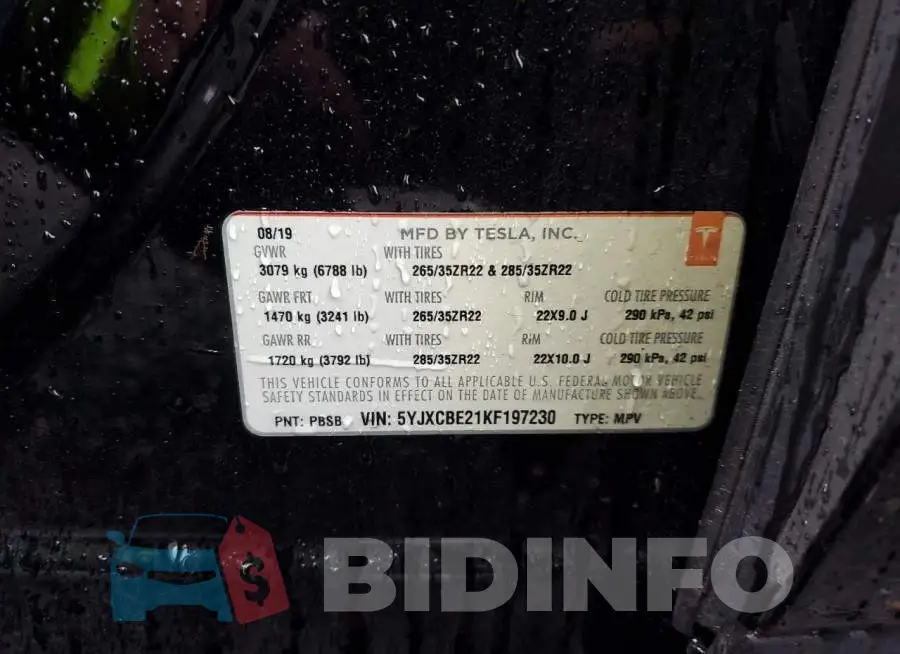 5YJXCBE21KF197230 Photo# 12