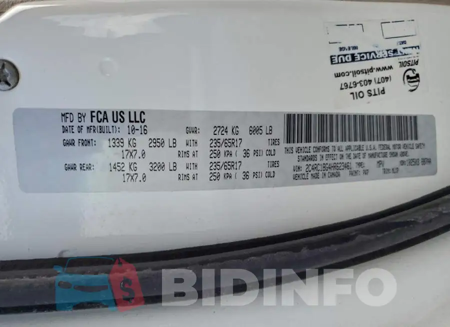 2C4RC1BG4HR623461 Photo# 13