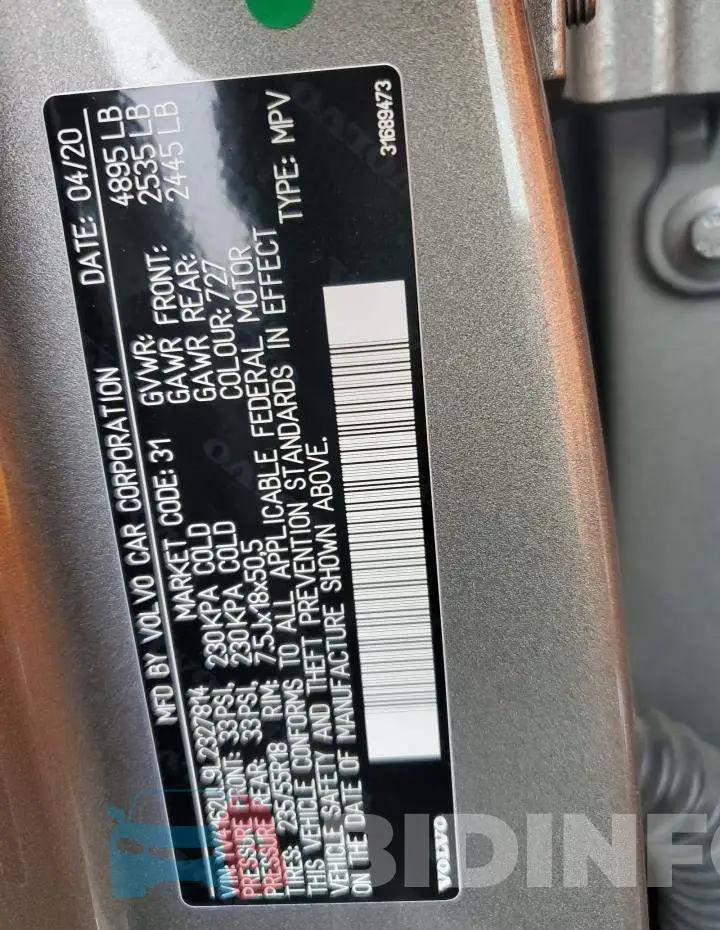 YV4162UL9L2327814 Photo# 13