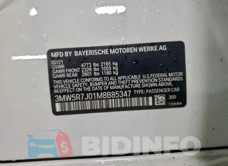 3MW5R7J01M8B85347 Photo# 12