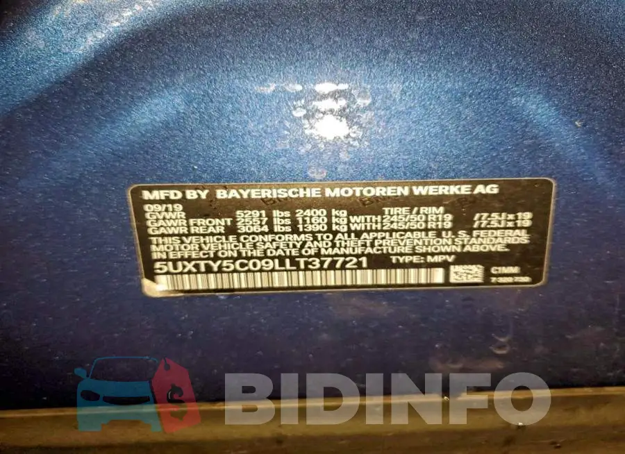 5UXTY5C09LLT37721 Photo# 12