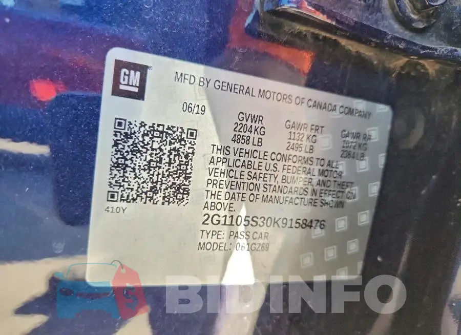 2G1105S30K9158476 Photo# 12