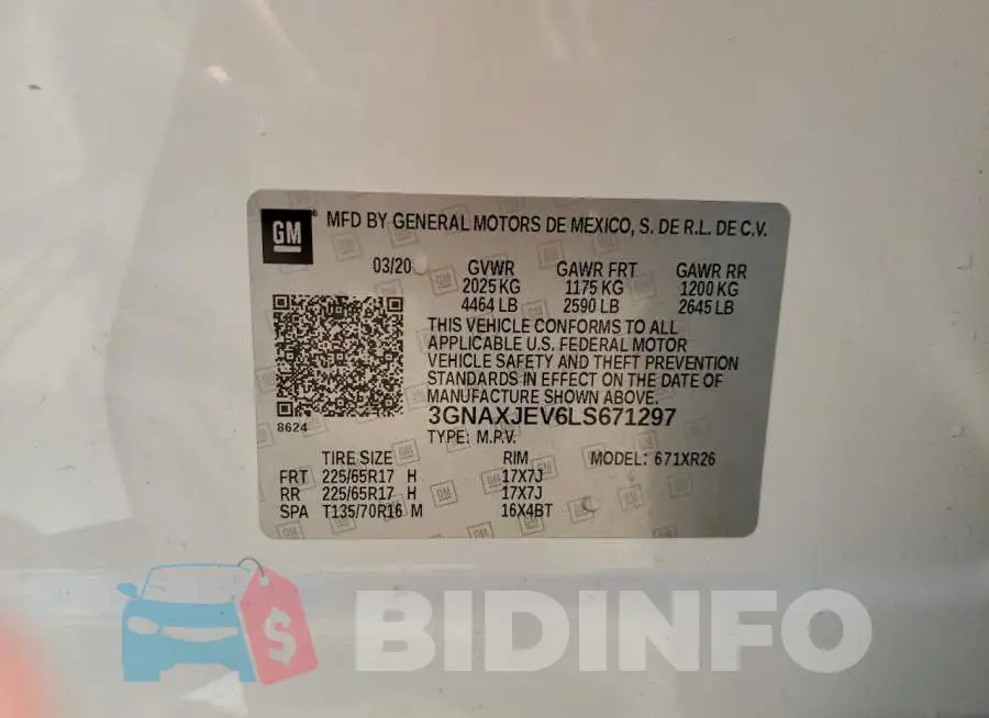 3GNAXJEV6LS671297 Photo# 13