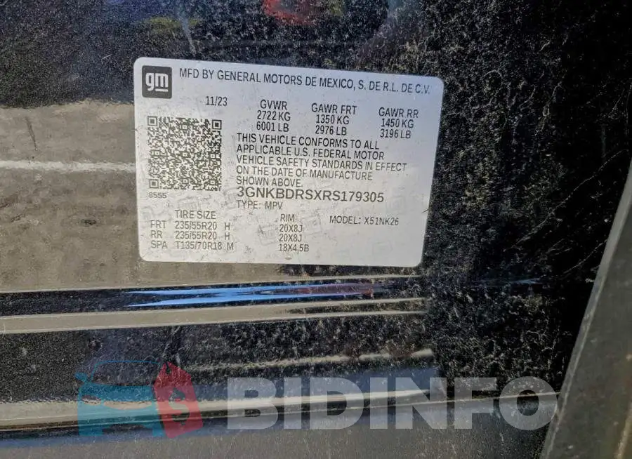 3GNKBDRSXRS179305 Photo# 13
