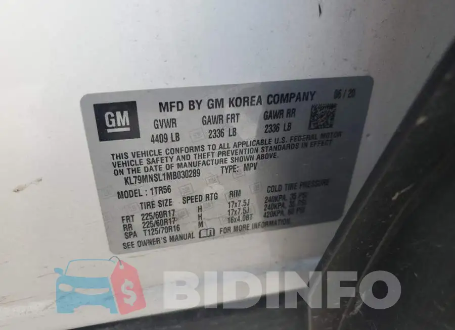 KL79MNSL1MB030289 Photo# 13