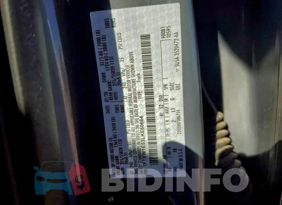 1FTEW1E53LKE60664 Photo# 13