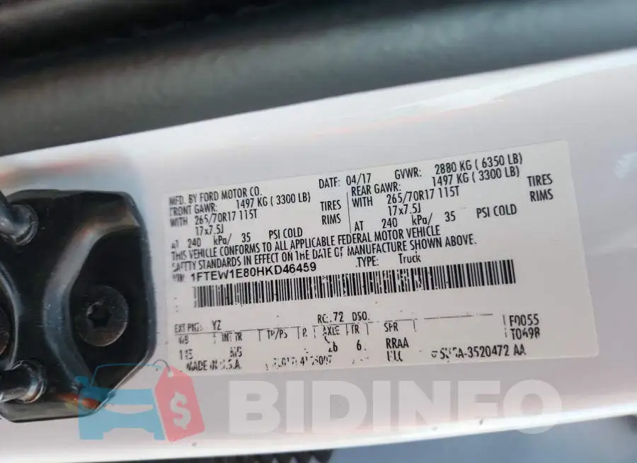 1FTEW1E80HKD46459 Photo# 12