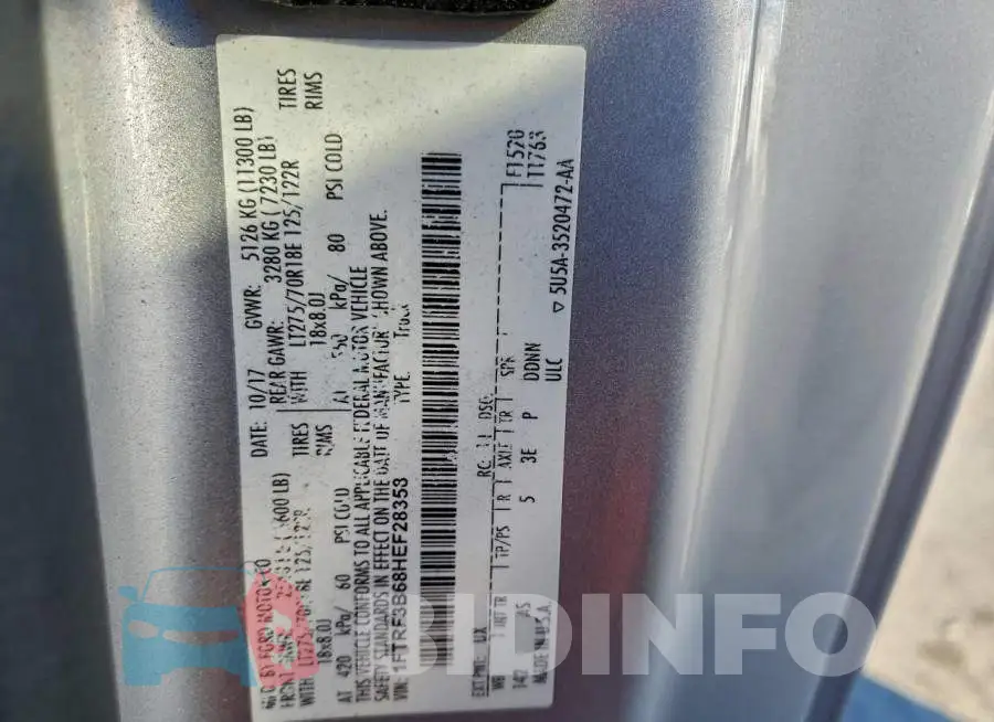 1FTRF3B68HEF28358 Photo# 13