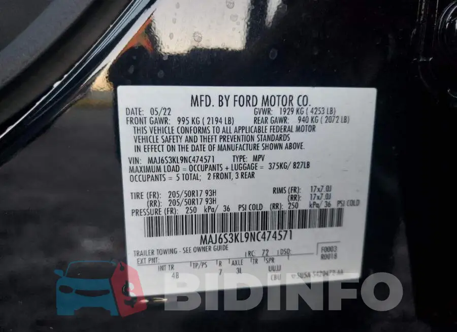 MAJ6S3KL9NC474571 Photo# 13