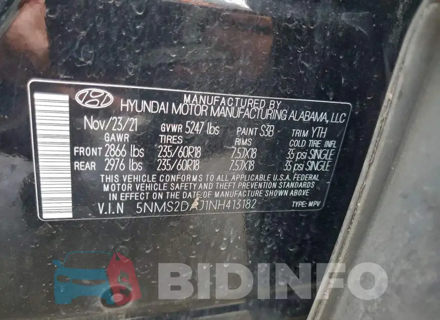 5NMS2DAJ1NH413182 Photo# 13