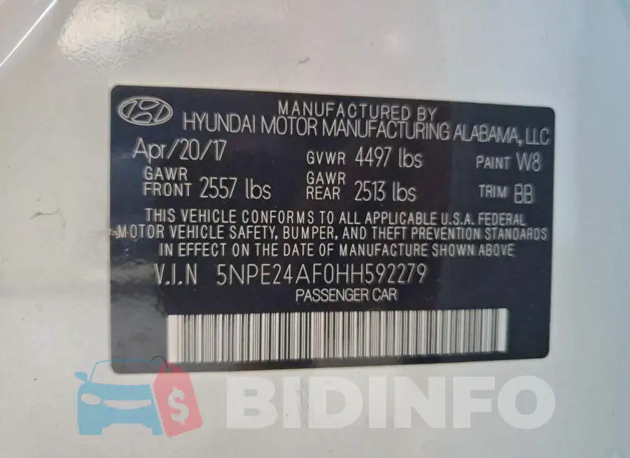 5NPE24AF0HH592279 Photo# 12